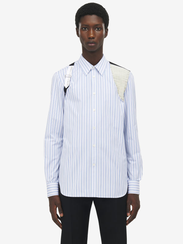 ALEXANDER MCQUEEN - Canvas Detail Harness Shirt - Item 838509QNAA89249